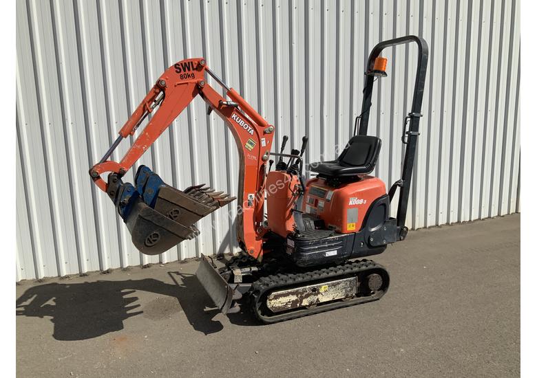 caption Kubota K008-3 Excavator