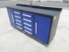 LOT # 0260 2.1m Work Bench/Tool Cabinet - picture0' - Click to enlarge
