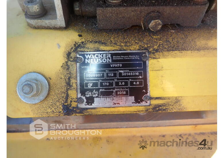 Used 2018 WACKER NEUSON VPH70 PETROL PLATE COMPACTOR Plate Compactors ...