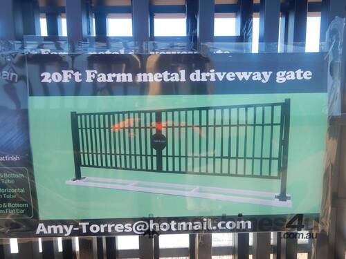 New Not Specified Unknown 20ft Farm Wrought Iron Gates Driveway Gates ...