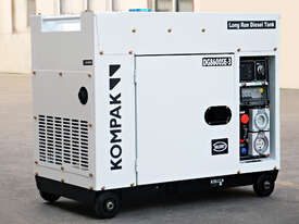 7.5kW Kompak Silent Diesel Generator with Long Range Tank - picture0' - Click to enlarge