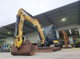 2014 YANMAR VIO55-6 5.6T EXCAVATOR WITH A/C CABIN, STEEL TRACKS WITH PADS AND 4650 HOURS - picture2' - Click to enlarge