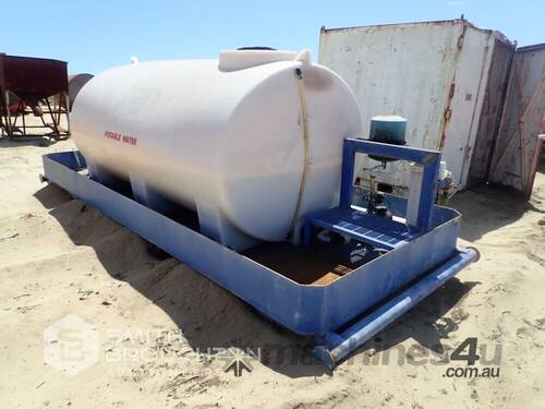 7,000 LITRE SKID MOUNTED POTABLE WATER TANK & PUMP