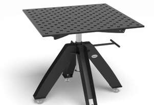 Rotating table height adjustable static incl. Perforated plate 1000x1000x15