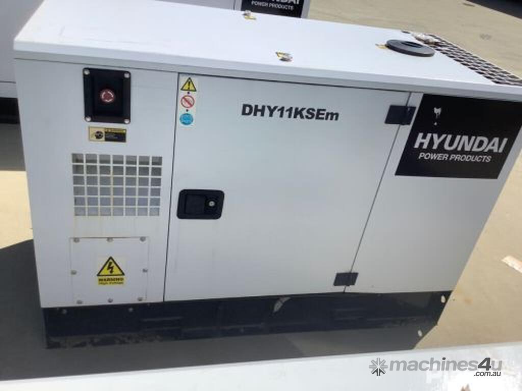Buy Used Hyundai DHY11KSEm Diesel Generator Run Hours 2 7 Item Untested Serial No 20D100031