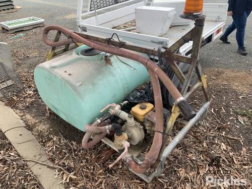 Slip On Water Tank, 600L With Vacuum, Robin Engine, Hose Reels. Asset In Used Condition, Maintenance