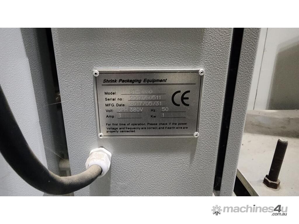 Used 2017 ST3030 Shrink Wrapper Electric Shrink Wrap Machine in
