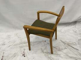 6 Green Cloth Chairs - picture0' - Click to enlarge