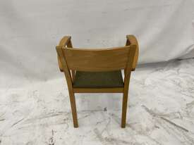 6 Green Cloth Chairs - picture1' - Click to enlarge