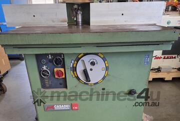 CASADEI F115 SPINDLE S/Table *Sold*. HAFCO TILT SPINDLE 240v. HELMA TWIN COPY SHAPER SpiralCutters
