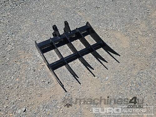 Unused Captok Rake Excavator Attachments, Pin Diameter 1 inch 