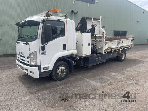 2013 Isuzu FRR600 (4x2) Tipper with Hiab (Ex-Council)