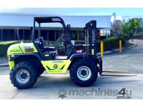 caption AGRIA TH250 Rough Terrain Forklift