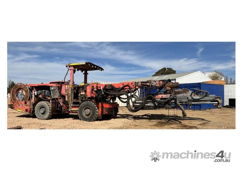 caption 2008 SANDVIK DD420-60 TWIN JUMBO DRILL RIG