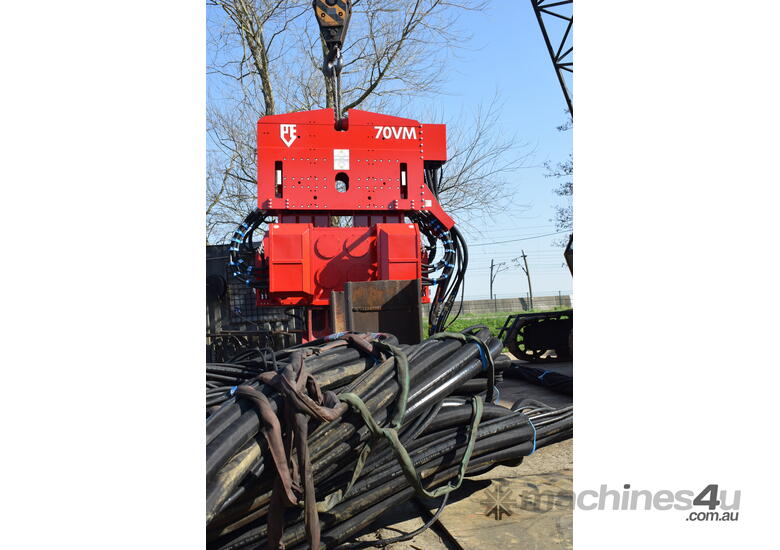 PVE 70VM Vibratory Hammer and Power Pack - Crane Suspended - Variable Moment - Single/Double Clamp - Hire