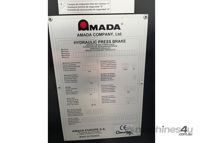 caption Amada HFE8025 pressbrake *Ready to go*