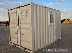 Unused 12' Mini Container, Single Walk Door, Lock Box, Window, Fork Pockets  - picture0' - Click to enlarge