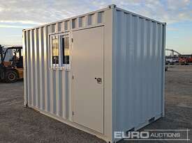 Unused 12' Mini Container, Single Walk Door, Lock Box, Window, Fork Pockets  - picture0' - Click to enlarge