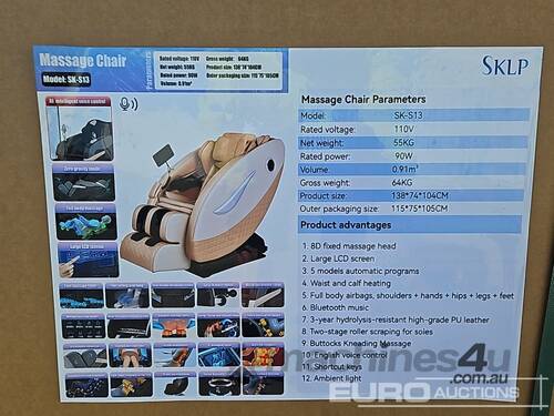 Unused Captok Electric Massage Chair, LED display 