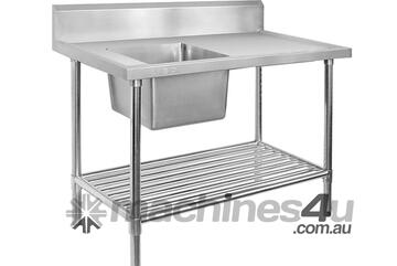Ssb6 1800L/A Single Left Sink Bench With Pot Undershelf