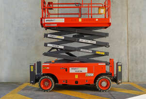 Dingli 363kg Battery Electric rough terrain scissor lift.