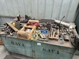Steel Fabricated Workbench With Vice + Adjacent Storage Cabinet - picture2' - Click to enlarge