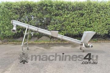 Stainless Steel Incline Screw Auger - 4 Metres