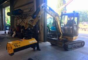 FEMAC T3-90 Flail Mower/Mulcher for Small Excavators