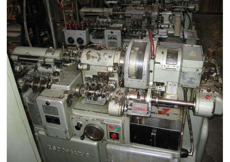 Used D6 Escomatic Swiss Type Machine Automatic Screw Lathe Swiss Type