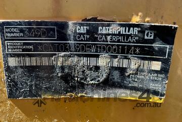 2011 Caterpillar 349D Excavator (Steel Tracked)