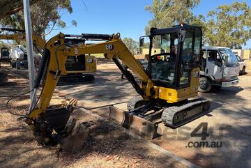 2022 CAT 303.3 CR Mini Excavator with Attachments