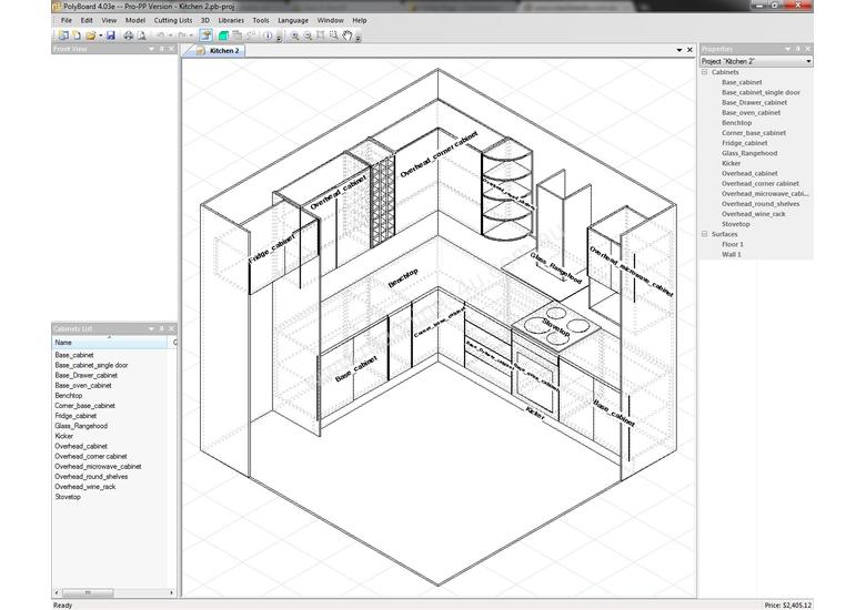 New 2017 polyboard Full 3d Design software with CNC Furniture