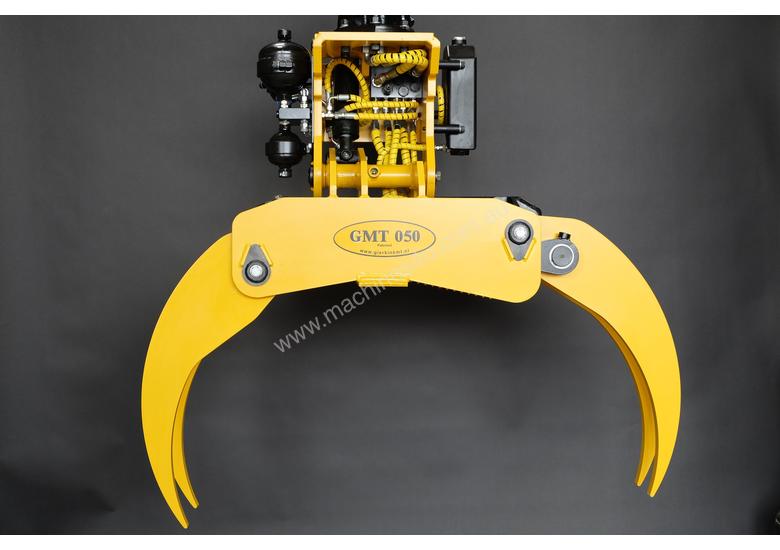 caption GMT050 felling grapple saw for 8+ ton excavators