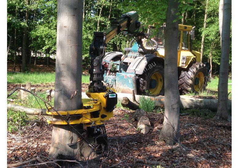 caption GMT050 felling grapple saw for 8+ ton excavators