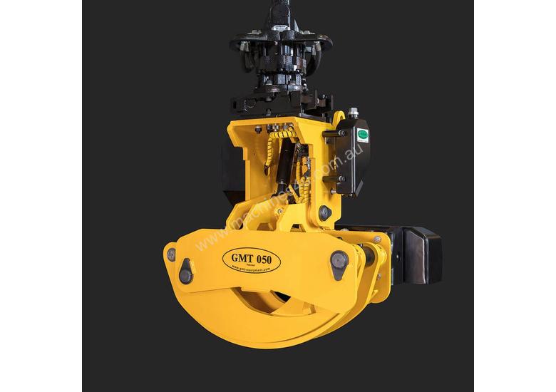 caption GMT050 felling grapple saw for 8+ ton excavators