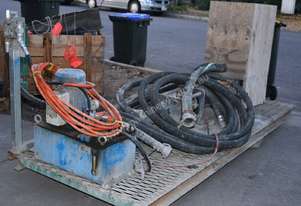 Chemgrout Skid mount 3KW electric hydraulic drive