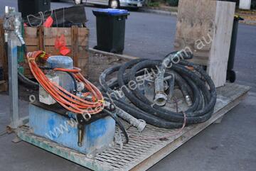 Chemgrout Skid mount 3KW electric hydraulic drive