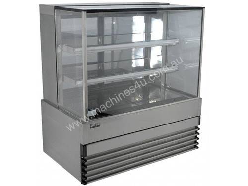 Koldtech KT.SQRCD.9.4T Square Glass Refrigerated Cake Display 4 Fixed Shelves - 900mm