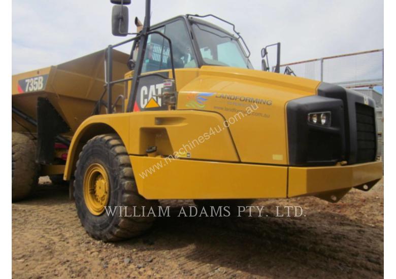 caption CATERPILLAR 735B Articulated Trucks