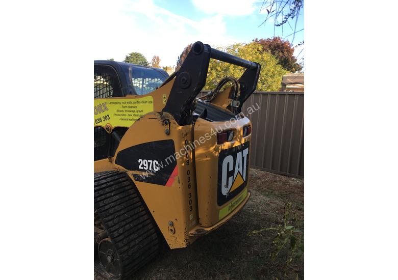 caption Used CAT 297C Skid Steer