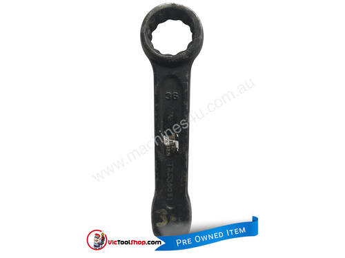 T&E Tools Ring End Slogging Wrench Spanner, 36mm Metric x 210mm long