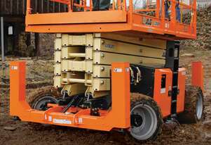 JLG 53ft RT Self-Levelling Diesel Scissor Lift Exceptional Terrain Handling & Maximum Reach!