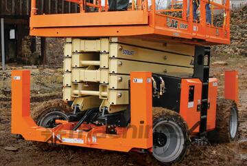 JLG 53ft RT Self-Levelling Diesel Scissor Lift Exceptional Terrain Handling & Maximum Reach!