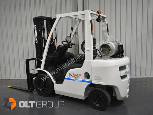 Nissan 2.5 Tonne Forklift For Sale LPG Sideshift 4750mm Lift Height 2016 Model Sydney Melbourne