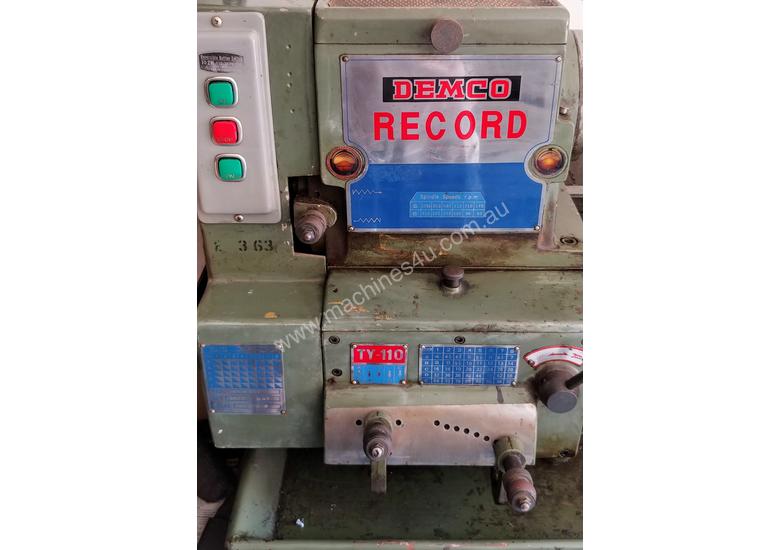 Used 1977 Demco Record Demco Record Metal Centre Lathe with Bench In