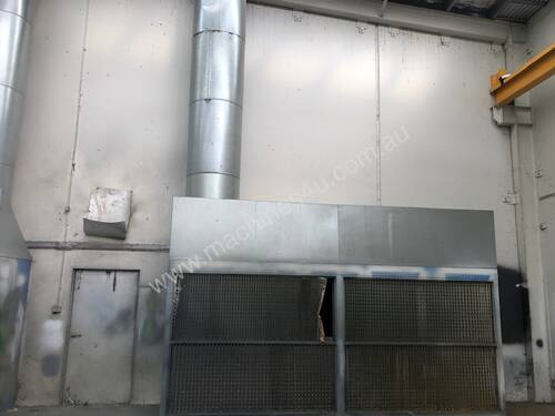 2 large spray booth extraction walls