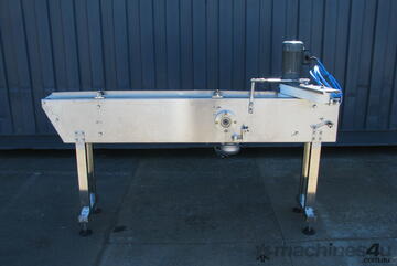 STAINLESS STEEL Motorised Narrow Belt Conveyor - 1.5m long