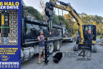 Digga PD6 75mm square auger drive combo package mini excavator up to 6.5T