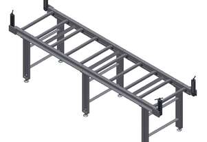 Everising heavy duty adjustable 2m roller table | 722mm (W) x 636mm (H) | 1830kg capacity