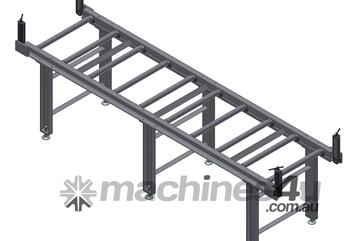 Everising heavy duty adjustable 2m roller table | 722mm (W) x 636mm (H) | 1830kg capacity